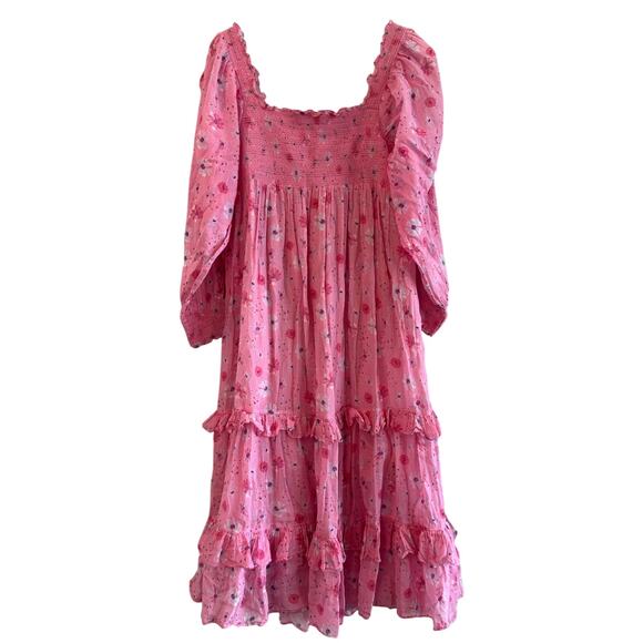 LoveShackFancy Miri Dress Pink Blaze - Picture 6 of 10